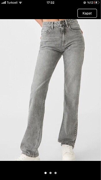 ZARA GRİ KOT PANTOLON