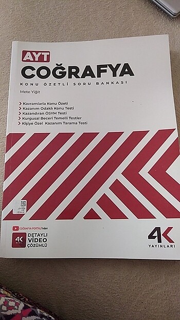 4K AYT COĞRAFYA KONU ANLATIMLI HİÇ ÇÖZÜLMEMİŞ 