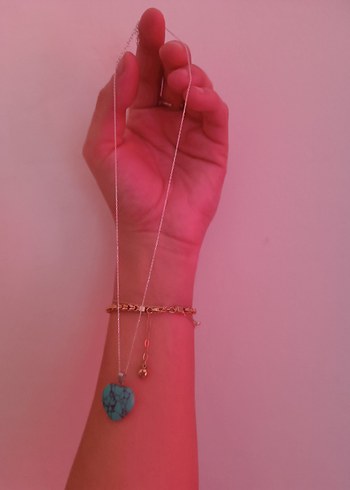 925 ayar gümüş Kolye - Görsel 5