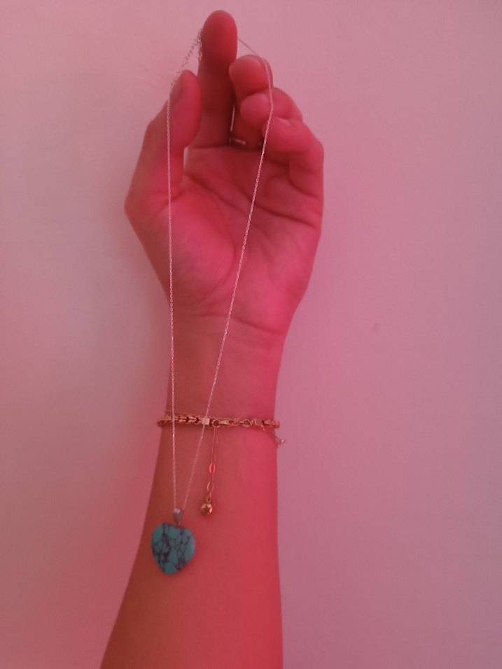 925 ayar gümüş Kolye - Görsel 5