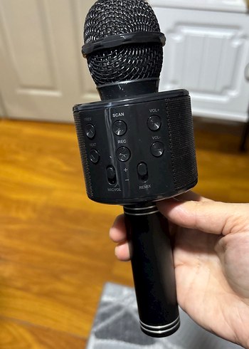 Siyah Kablosuz Karaoke Mikrofon - Görsel 2