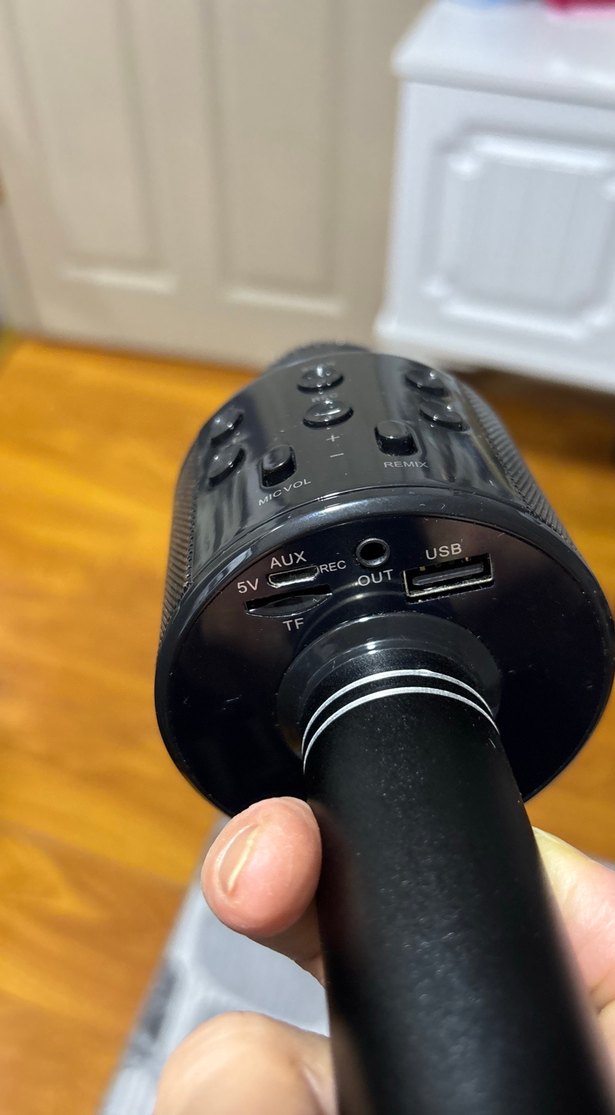 Siyah Kablosuz Karaoke Mikrofon - Görsel 4