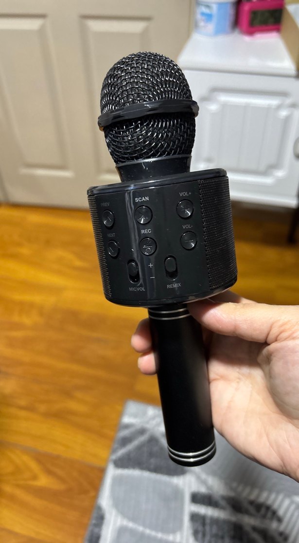 Siyah Kablosuz Karaoke Mikrofon - Görsel 2