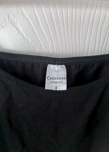Çetinkaya Siyah İnce Askılı Kadın zıbın atlet - Görsel 3