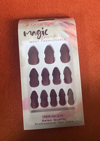 Mürdüm Renkli Profesyonel Tak ve Çıkart Tırnak - Görsel 4