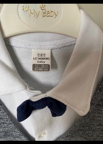 Düğmeli Gri Yelekli Bayramlık Bebek Erkek - Görsel 2