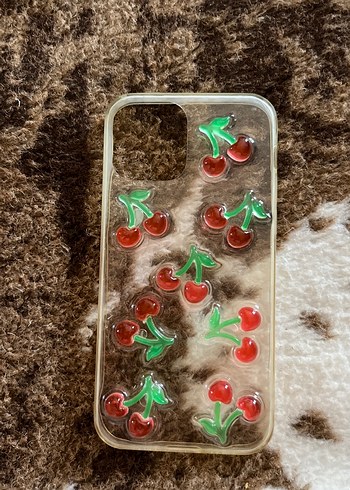 Parlak Kiraz Desenli Çok Renkli Telefon Kılıfı