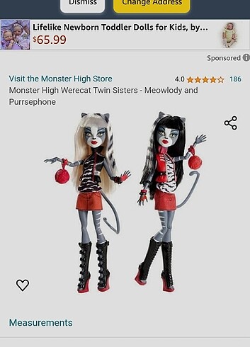 Monster high ikiz kediler satmıyorum arıyorum