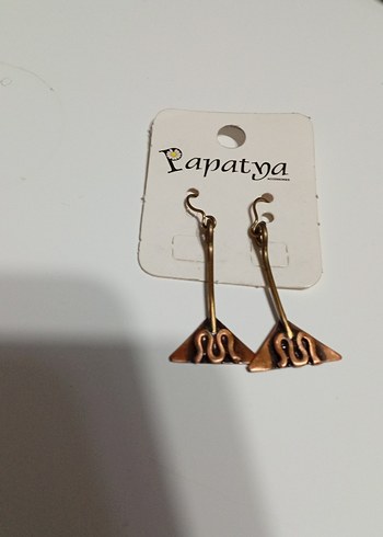 Papatya Altın Renk Bohem mistik Küpe - Görsel 2