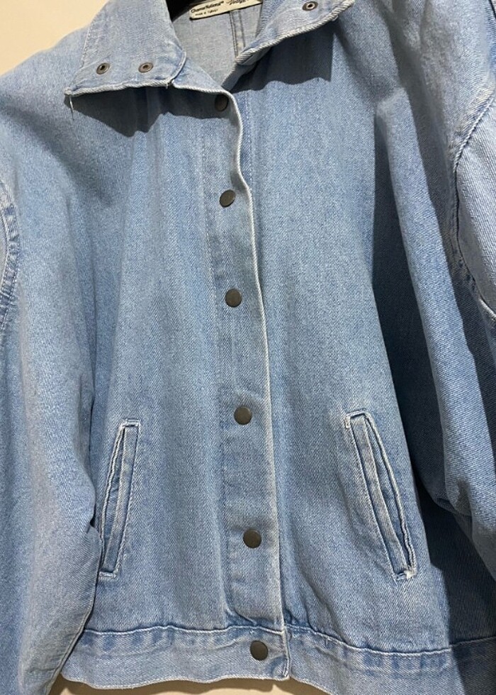 Vintage kot ceket  - Görsel 4