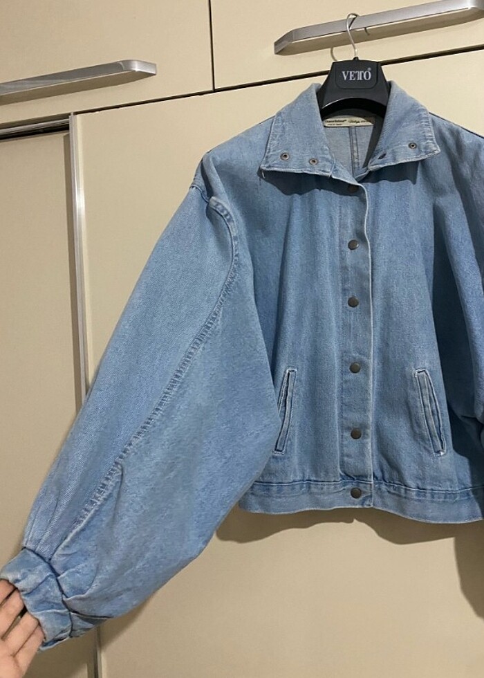 Vintage kot ceket  - Görsel 2