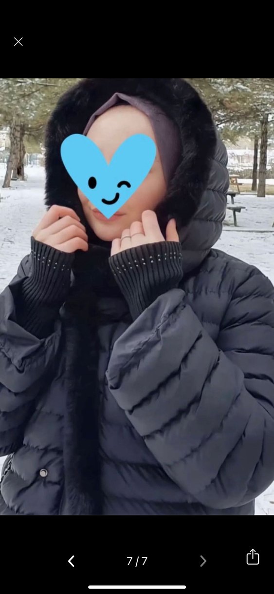 Tekbir  Uzun Kürklü Kadın Kışlık Mont - Görsel 5