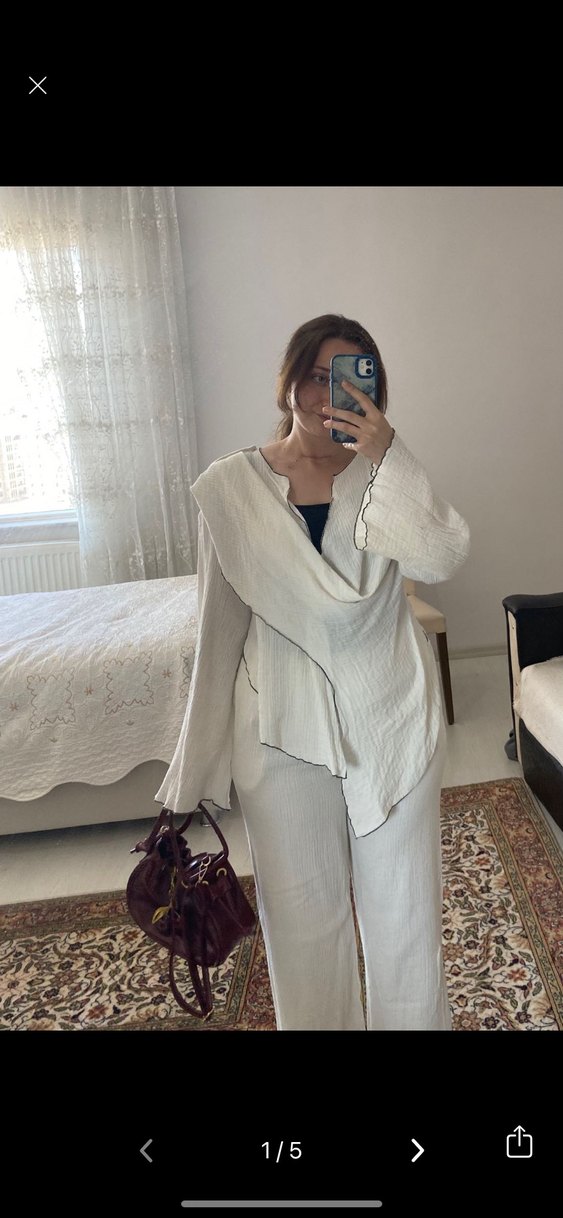 Beyaz Müslin takım - Görsel 2