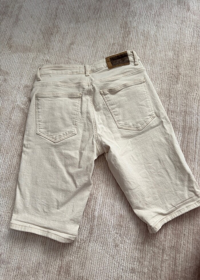 Krem Erkek Şort - Görsel 2