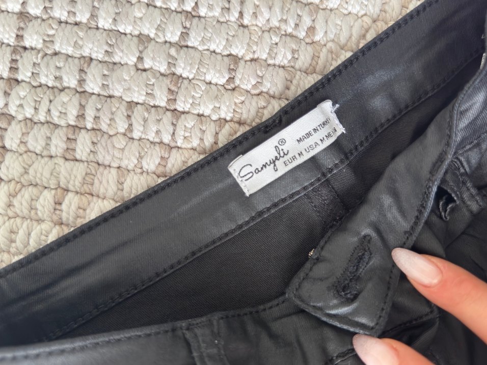 Kadın Siyah  Mum Pantolon - Görsel 3