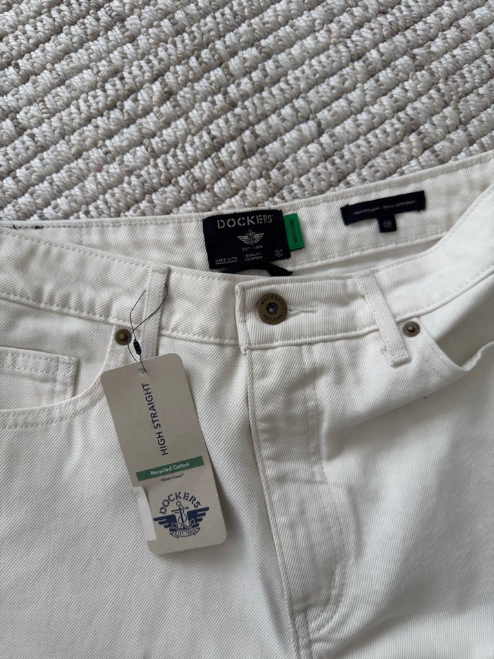 Beyaz Midi Boy Pamuklu Kadın Jean - Görsel 2