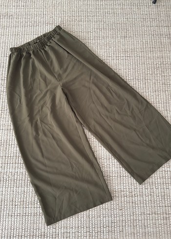 Kadın Haki Kamuflaj Düğmeli Uzun Ceket - Görsel 4