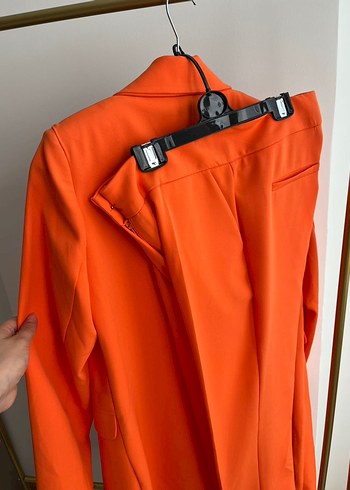 m Beden Turuncu Kadın Blazer Ceket pantolon