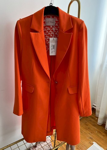 Turuncu Kadın Blazer Ceket pantolon
