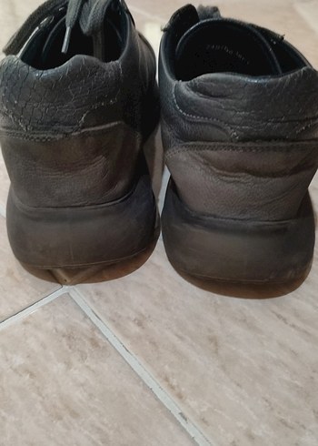 Gri Bağcıklı Erkek Sneakers - Görsel 2