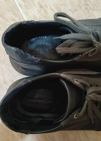 Gri Bağcıklı Erkek Sneakers - Görsel 4