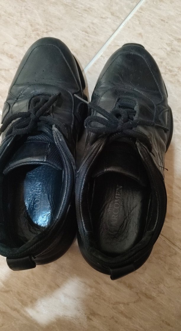 Siyah Deri Bağcıklı Erkek Ayakkabı - Görsel 4