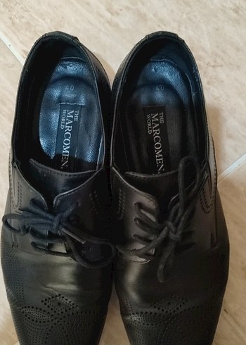 Erkek Siyah Deri Klasik Bağcıklı Ayakkabı - Görsel 3