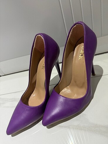 36 Beden mor Renk Stiletto