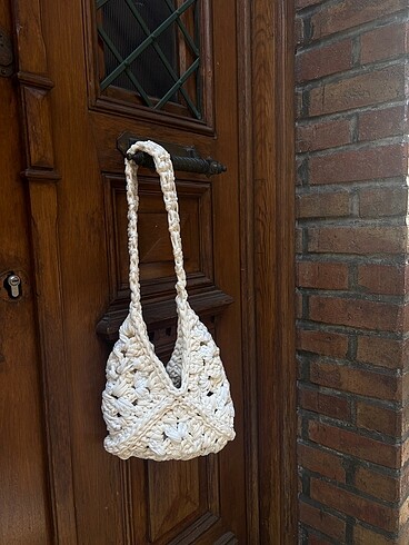 Pinterest Penye Örgü Omuz Çantası