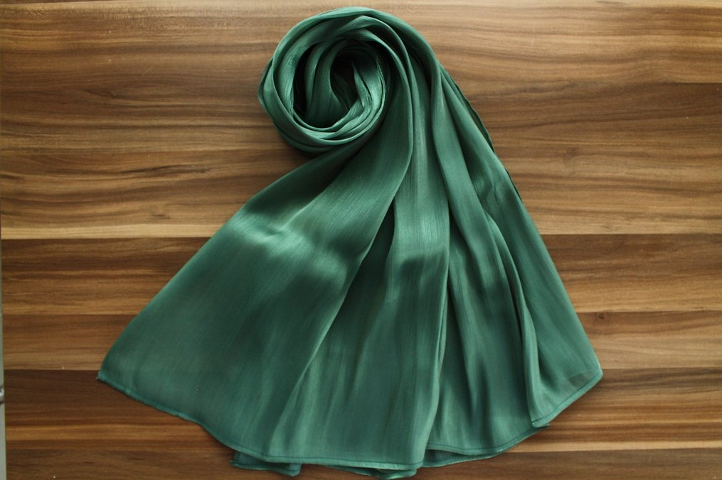 Yeşil orkide şal - Görsel 2