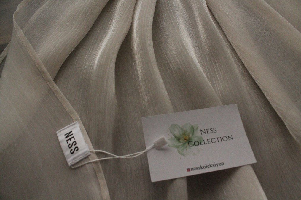 KIRIK BEYAZ ORKİDE ŞAL - Görsel 2