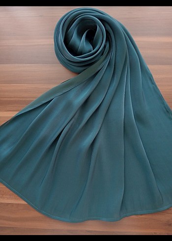 PETROL YEŞİLİ ORKİDE ŞAL - Görsel 2