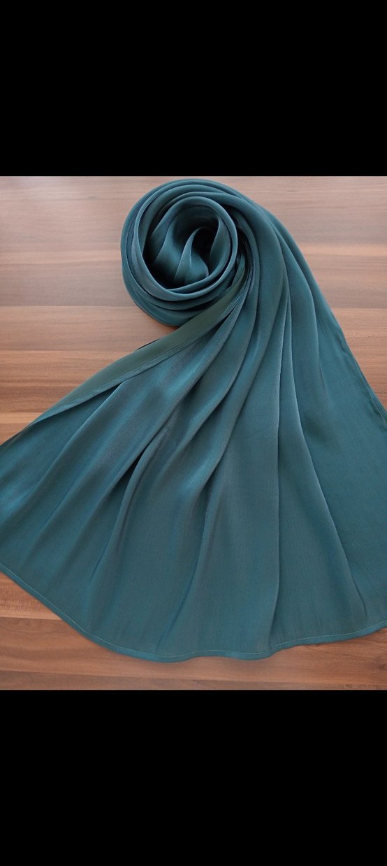 PETROL YEŞİLİ ORKİDE ŞAL - Görsel 2