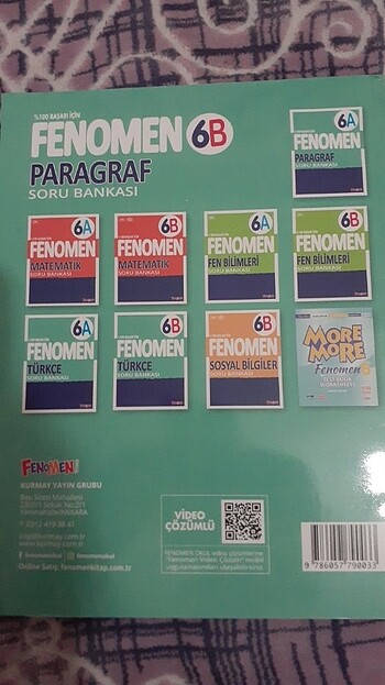 Beden Fenomen paragraf test kitabı 6. Sınıf