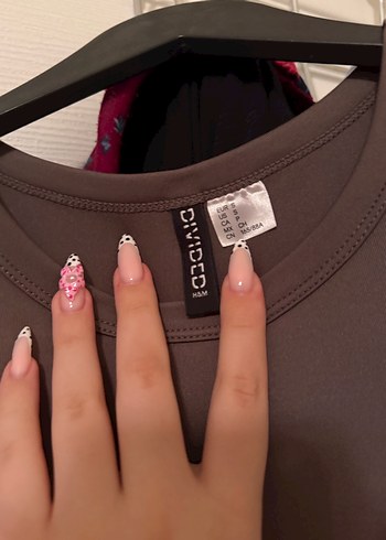 H&M Kahverengi Kısa Kollu Midi Elbise