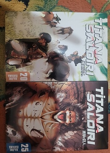 ATTACK ON TITAN MANGALARI 20. VE 25. CILT CILTLI 0 KULLANILMAMIS