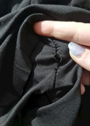 Siyah Pilili Mini Etek - Görsel 3