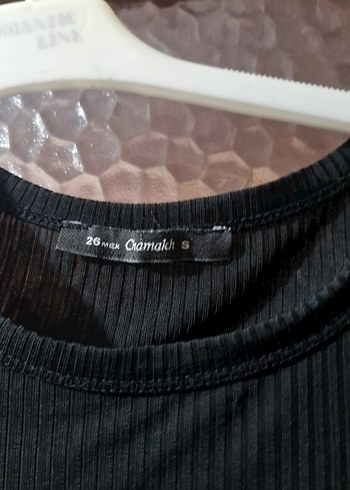 Siyah Kadın Mini Tişört - Görsel 3