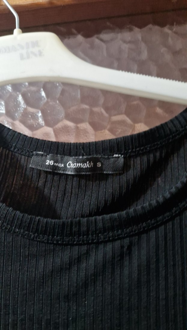 Siyah Kadın Mini Tişört - Görsel 3