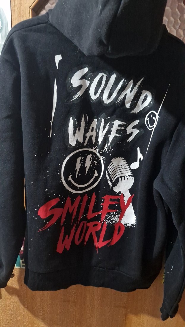 Siyah Kadın Kapüşonlu Sweatshirt Rock Punk - Görsel 2