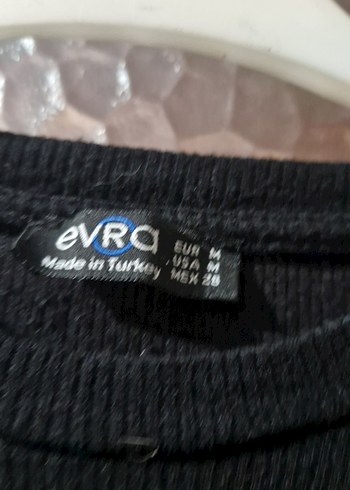 Nakışlı Siyah İnce Triko Kadın Kazak - Görsel 3