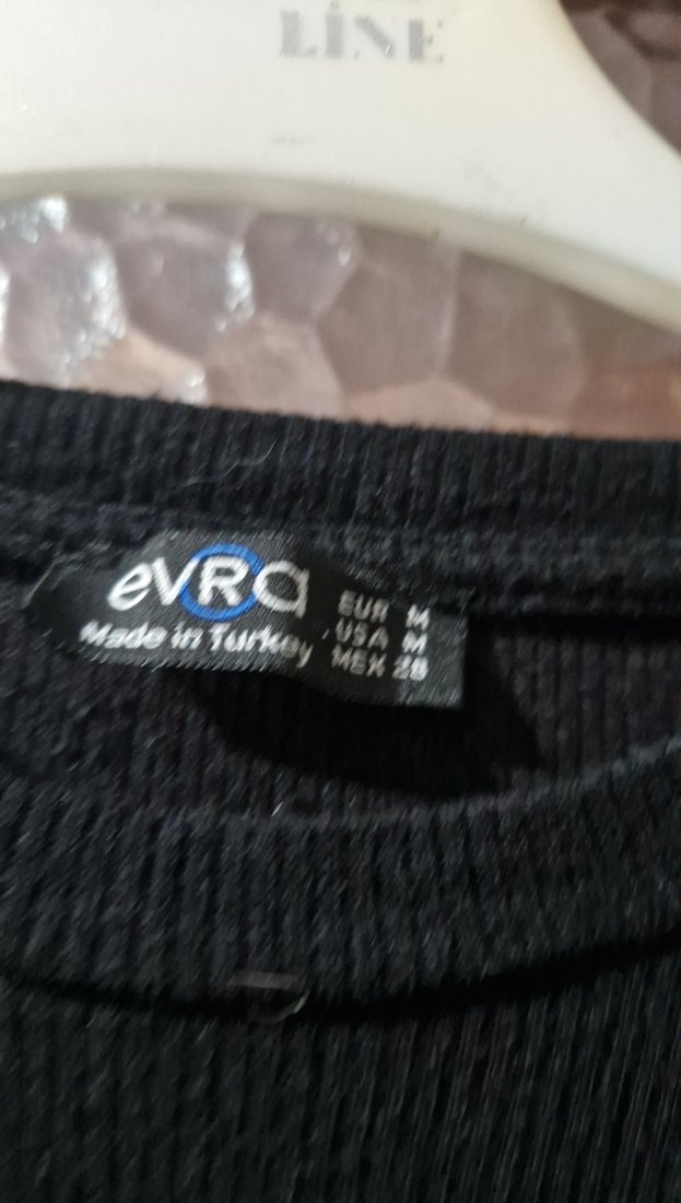 Nakışlı Siyah İnce Triko Kadın Kazak - Görsel 3