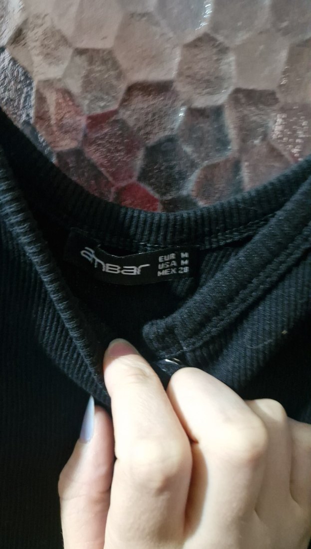 Düğmeli Siyah Midi Kadın Elbise - Görsel 3