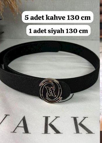Siyah Deri Kemer, 130 cm, AKK