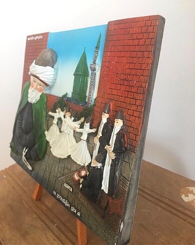 Beden Mevlana masaüstü ya da duvara asılabilen dekor.