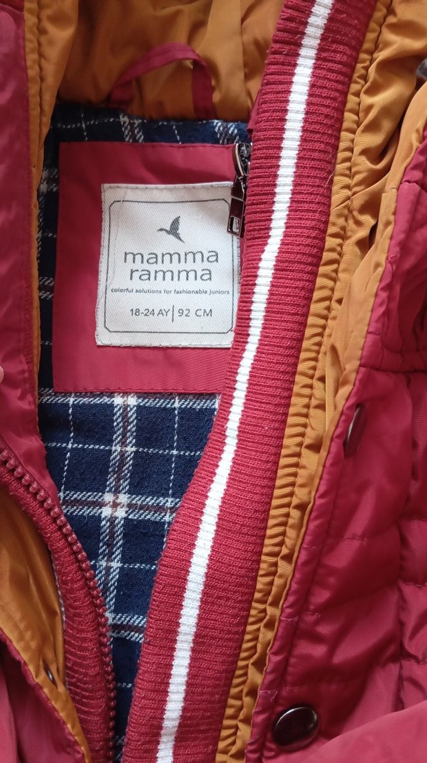 Bordo Fermuarlı Erkek Çocuk Mont - Görsel 4