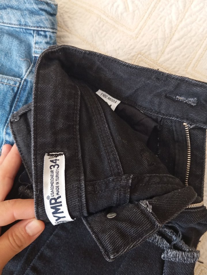 Kadın Normal Boy Rahat Kesim Kot Pantolon - Görsel 4