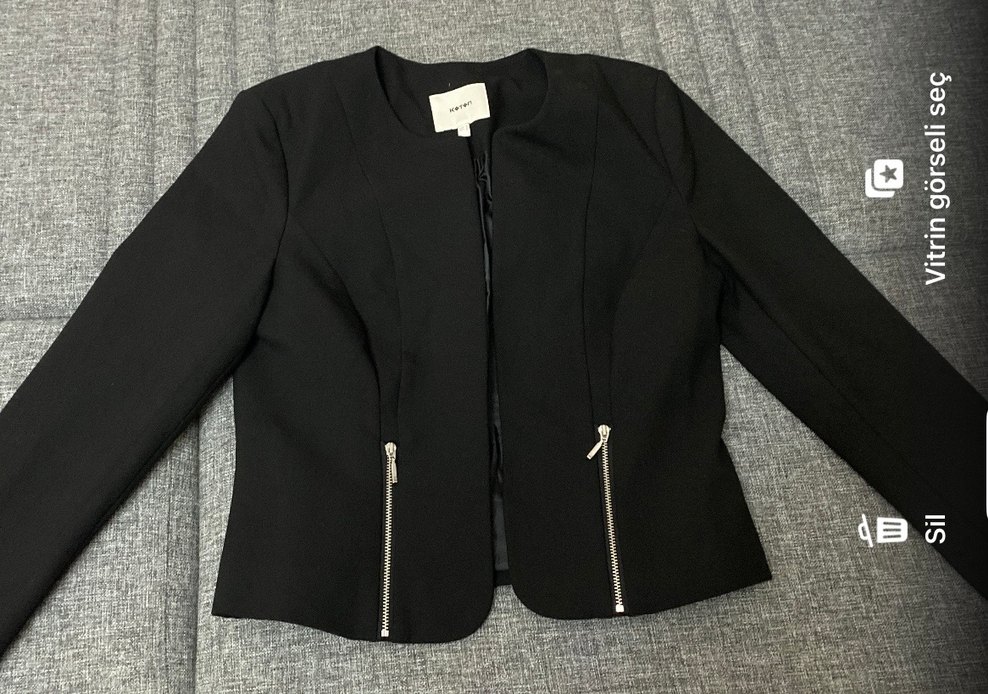 Siyah Kadın Blazer Ceket - Görsel 3