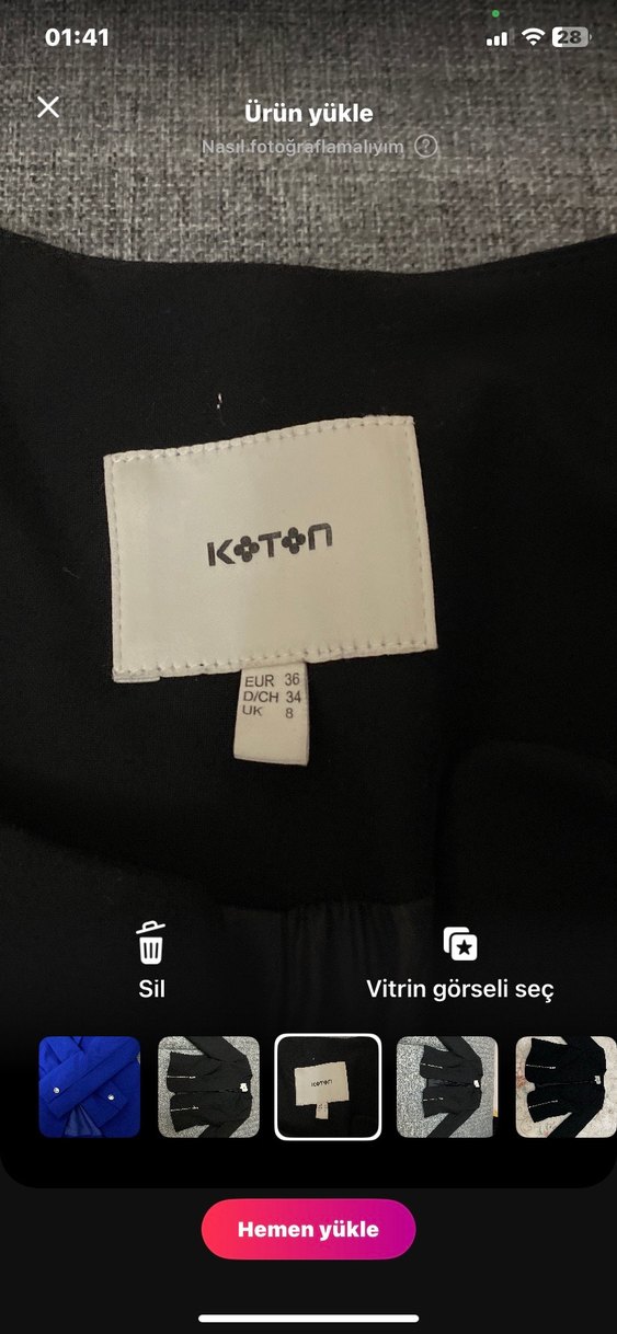 Siyah Kadın Blazer Ceket - Görsel 4