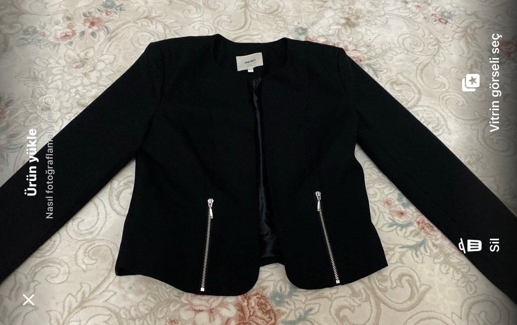 Siyah Kadın Blazer Ceket - Görsel 2